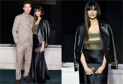 Nina Dobrev and Shaun White in Ralph Lauren Nina Dobrev and Shaun White in Ralph Lauren