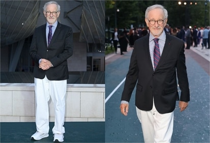 Steven Spielberg in sporty formals Steven Spielberg in sporty formals
