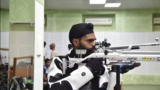 Air rifle shooter Sandeep Singh.