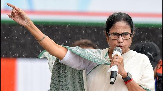 West Bengal chief minister Mamata Banerjee in Kolkata. (ANI Photo)