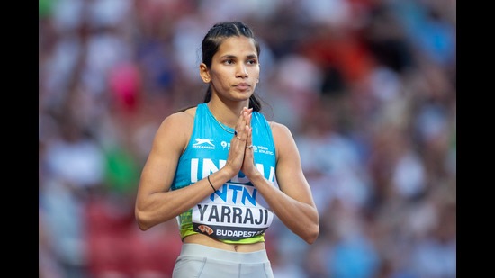 Yarraji, 24, is the first Indian woman to compete in the 100m hurdles at the Olympics. (Corbis via Getty Images)