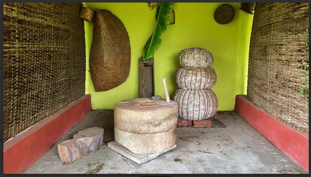 Agricultural implements originally used by the Thakar tribe displayed at the museum. (Veidehi Gite) Agricultural implements originally used by the Thakar tribe displayed at the museum. (Veidehi Gite)