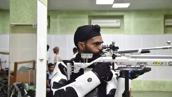 Air rifle shooter Sandeep Singh.