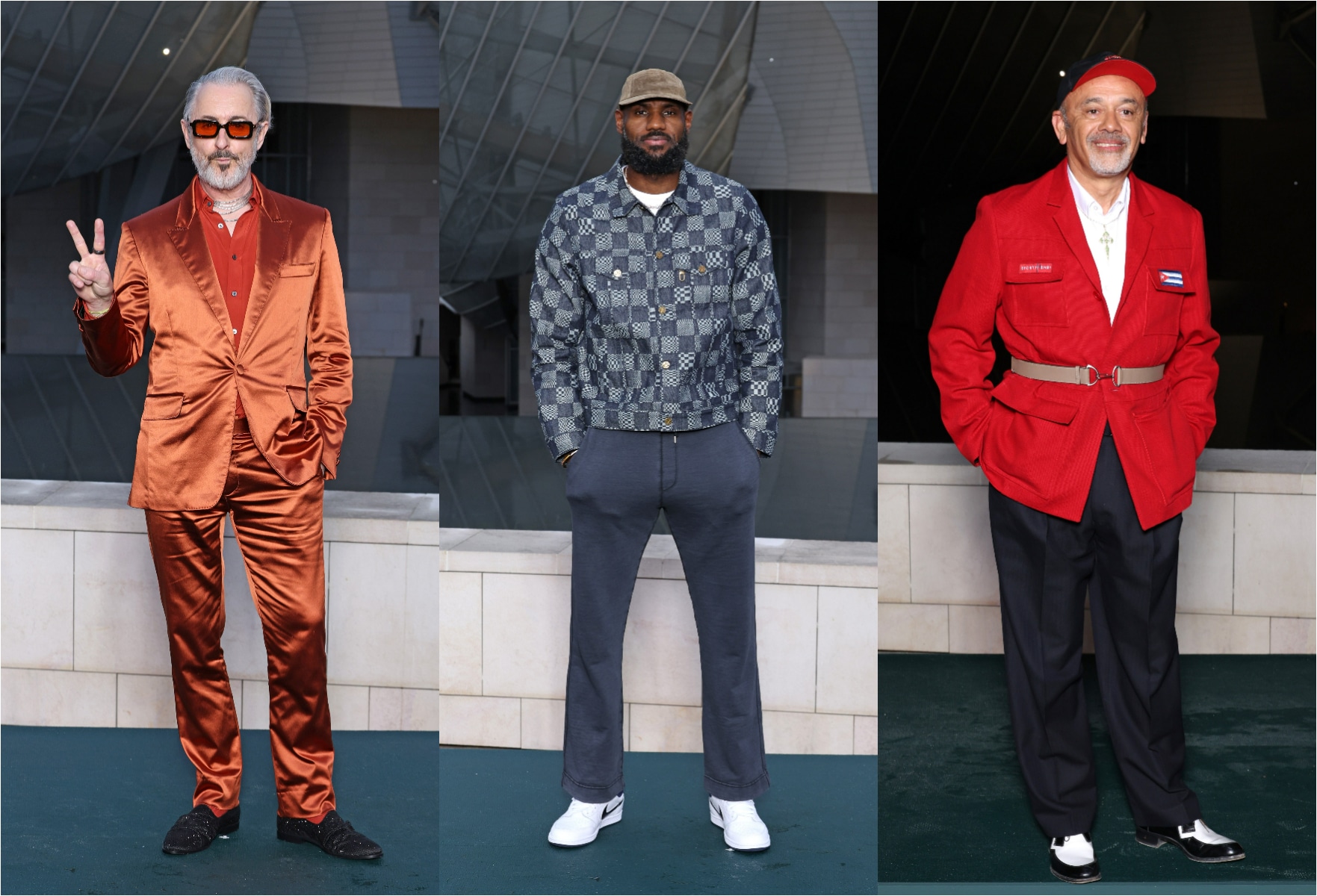 LeBron James, Christian Louboutin and Alan Cumming LeBron James, Christian Louboutin and Alan Cumming