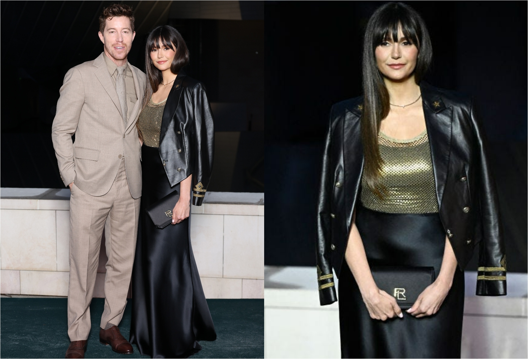 Nina Dobrev and Shaun White in Ralph Lauren Nina Dobrev and Shaun White in Ralph Lauren