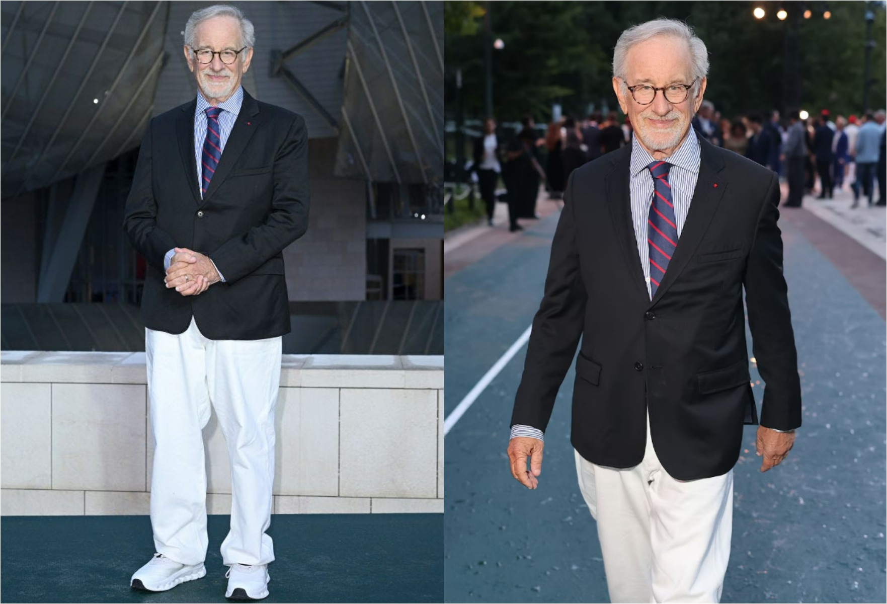 Steven Spielberg in sporty formals Steven Spielberg in sporty formals