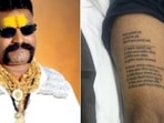Murdered police informer had 22 names of enemies tattooed on thighs