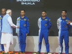In February, Prime Minister Narendra Modi revealed the four astronauts selected for ISRO’s Gaganyaan mission. In February, Prime Minister Narendra Modi revealed the four astronauts selected for ISRO’s Gaganyaan mission.