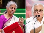 Finance minister Nirmala Sitharaman and Jairam Ramesh Finance minister Nirmala Sitharaman and Jairam Ramesh