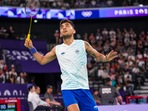 Paris: India's Lakshya Sen returns a shot in the Men's Singles Group stage badminton match against Guatemala's Kevin Cordon at the Summer Olympics 2024, in Paris, Saturday, July 27