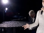 Canadian Singer Celine Dion performed on the Eiffel Tower during the opening ceremony of the Paris 2024 Olympic Games, in Paris, on July 26, 2024. She wrote an encouraging message to the athletes who were set to compete in the Olympics. (AFP) Canadian Singer Celine Dion performed on the Eiffel Tower during the opening ceremony of the Paris 2024 Olympic Games, in Paris, on July 26, 2024. She wrote an encouraging message to the athletes who were set to compete in the Olympics. (AFP)