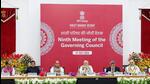 Prime minister Narendra Modi chairs the 9th Governing Council Meeting of NITI Aayog, at Rashtrapati Bhavan Cultural Centre in New Delhi on Saturday. (Modi Website/ANI) Prime minister Narendra Modi chairs the 9th Governing Council Meeting of NITI Aayog, at Rashtrapati Bhavan Cultural Centre in New Delhi on Saturday. (Modi Website/ANI)