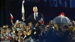 Zinedine Zidane, the French footballer, walked with the Olympic torch during the opening ceremony of the games (Twitter/@Paris2024) Zinedine Zidane, the French footballer, walked with the Olympic torch during the opening ceremony of the games (Twitter/@Paris2024)