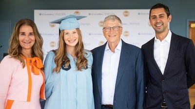 (From L to R) Melinda French Gates, Jennifer Gates, Bill Gates and Nayel Nassar. (Instagram/@jenngatesnassar) (From L to R) Melinda French Gates, Jennifer Gates, Bill Gates and Nayel Nassar. (Instagram/@jenngatesnassar)