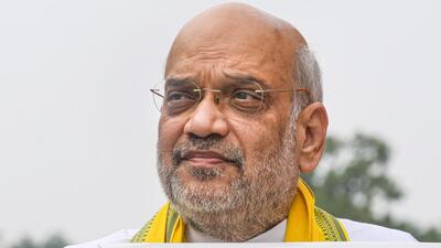 After Amit Shah (in pic) dubbed Sharad Pawar ‘ringleader of corruption’, the NCP (SP) said it was strange that a person who had been externed from Gujarat by the SC was leading an important ministry. (FILE PIC) After Amit Shah (in pic) dubbed Sharad Pawar ‘ringleader of corruption’, the NCP (SP) said it was strange that a person who had been externed from Gujarat by the SC was leading an important ministry. (FILE PIC)