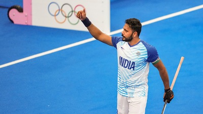 Harmanpreet Singh-led Indian hockey team defeated New Zealand 3-2 on the opening day of the Paris Games (PTI) Harmanpreet Singh-led Indian hockey team defeated New Zealand 3-2 on the opening day of the Paris Games (PTI)