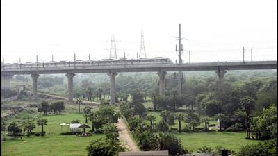 The issue was raised by Rajendra Tyagi, a former councillor, who approached the Allahabad high court with a public interest litigation in 2012 highlighting the alleged destruction of hundreds of green trees due to an overflowing city drain passing through the city forest. (Sakib Ali/HT Photo) The issue was raised by Rajendra Tyagi, a former councillor, who approached the Allahabad high court with a public interest litigation in 2012 highlighting the alleged destruction of hundreds of green trees due to an overflowing city drain passing through the city forest. (Sakib Ali/HT Photo)