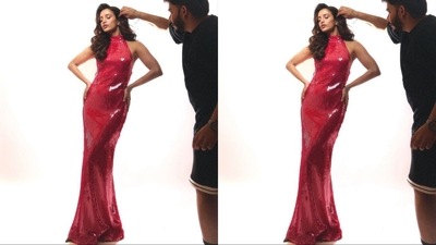 If you loved Tripti's dress and are wondering how much it costs, don't worry—we've got you covered. Her outfit is from the shelves of the brand LaPointe and comes with a price tag of $585, which is equivalent to <span class='webrupee'>₹</span>48,990. (Instagram/@tripti_dimri) If you loved Tripti's dress and are wondering how much it costs, don't worry—we've got you covered. Her outfit is from the shelves of the brand LaPointe and comes with a price tag of $585, which is equivalent to <span class='webrupee'>₹</span>48,990. (Instagram/@tripti_dimri)