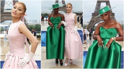 Cynthia Erivo and Ariana Grande are already turning heads in Paris with their stunning Wicked-inspired outfits, ahead of the film's press tour. (Instagram) Cynthia Erivo and Ariana Grande are already turning heads in Paris with their stunning Wicked-inspired outfits, ahead of the film's press tour. (Instagram)