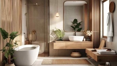 Home decor, interior design tips: Add hues and tones to your bathroom with these accessories and products (Photo by Pinterest) Home decor, interior design tips: Add hues and tones to your bathroom with these accessories and products (Photo by Pinterest)