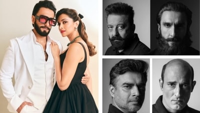 Deepika Padukone shared the poster of Ranveer Singh's next multi-starrer film. Deepika Padukone shared the poster of Ranveer Singh's next multi-starrer film.