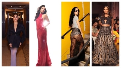 Get ready for some serious sartorial inspiration with today’s roundup of best-dressed celebs. The divas served daring looks and took the style game to the next level with interesting pairings and risque looks. From Janhvi Kapoor's dual looks with offbeat pairings, Triptii Dimri dazzling in a backless dress, to Katy Perry donning a bold see-through skirt. Today's roundup of celeb looks will prompt you to be bolder. Get ready for some serious sartorial inspiration with today’s roundup of best-dressed celebs. The divas served daring looks and took the style game to the next level with interesting pairings and risque looks. From Janhvi Kapoor's dual looks with offbeat pairings, Triptii Dimri dazzling in a backless dress, to Katy Perry donning a bold see-through skirt. Today's roundup of celeb looks will prompt you to be bolder. 