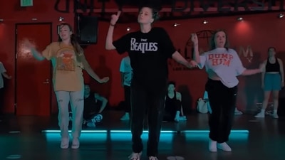 Shiloh Jolie-Pitt still image from her dance video on YouTube. Shiloh Jolie-Pitt still image from her dance video on YouTube.