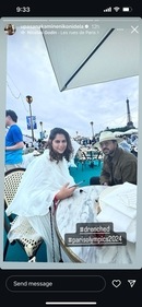 Ram Charan and Upasana at Paris Olympics 2024 Ram Charan and Upasana at Paris Olympics 2024