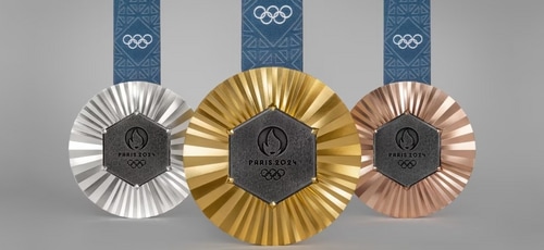 The Olympic medals carry a piece of the Eiffel Tower in them (Photo: X)