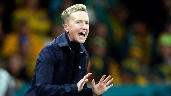 FIFA deducted six points from Canada in the Paris Olympics women’s football tournament and banned three coaches, including Bev Priestman (in picture), for one year each on Saturday(AP)