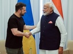 Prime Minister Modi will be meeting the President of Ukraine on August 24, as the Congress criticises him for not paying attention to Manipur (ANI Photo)(ANI) Prime Minister Modi will be meeting the President of Ukraine on August 24, as the Congress criticises him for not paying attention to Manipur (ANI Photo)(ANI)
