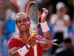Rafael Nadal of Spain celebrates his victory over Marton Fucsovics of Hungary during the men's singles tennis competition(AP) Rafael Nadal of Spain celebrates his victory over Marton Fucsovics of Hungary during the men's singles tennis competition(AP)