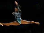 US' Simone Biles competes in the balance beam event of the artistic gymnastics women's qualification during the Paris 2024 Olympic Games