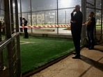 Israeli officials respond after rockets were launched across Lebanon's border with Israel which, according to Israel's ambulance services, people were killed, at a soccer pitch in Majdal Shams, a Druze village in the Israeli-occupied Golan Heights, July 27, 2024. REUTERS/Ammar Awad
