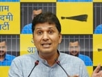 Delhi minister Saurabh Bharadwaj.