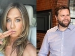 Jennifer Aniston criticised JD Vance for his ‘Childless cat ladies’ comment.(@jenniferaniston/Instagram, @JDVance/X) Jennifer Aniston criticised JD Vance for his ‘Childless cat ladies’ comment.(@jenniferaniston/Instagram, @JDVance/X)
