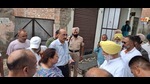 Congress MLA Rana Gurjit Singh interacts with officials and residents in Kapurthala on Sunday. (HT Photo) Congress MLA Rana Gurjit Singh interacts with officials and residents in Kapurthala on Sunday. (HT Photo)