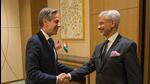 External affairs minister S Jaishankar met US secretary of state Antony Blinken in Tokyo on Sunday (Twitter/@DrSJaishankar) External affairs minister S Jaishankar met US secretary of state Antony Blinken in Tokyo on Sunday (Twitter/@DrSJaishankar)