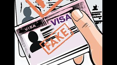 A Punjab-based travel agent was arrested on Sunday for allegedly arranging a fake Guatemala visa for a passenger, police said. (HT File) A Punjab-based travel agent was arrested on Sunday for allegedly arranging a fake Guatemala visa for a passenger, police said. (HT File)