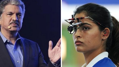Anand Mahindra lauded Manu Bhaker for the Bronze medal at Paris Olympics. Anand Mahindra lauded Manu Bhaker for the Bronze medal at Paris Olympics.
