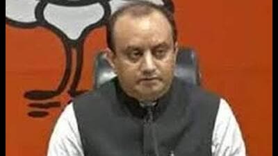 BJP national spokesperson Sudhanshu Trivedi was addressing a press conference in Lucknow. (HT file) BJP national spokesperson Sudhanshu Trivedi was addressing a press conference in Lucknow. (HT file)