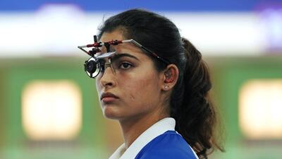 Manu Bhaker will be in action in 10m air pistol final at the Paris Olympics on Sunday. (AP) Manu Bhaker will be in action in 10m air pistol final at the Paris Olympics on Sunday. (AP)