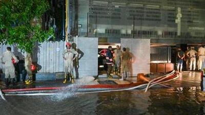 NDRF, fire services at the incident scene in Old Rajinder Nagar (HT Photo) NDRF, fire services at the incident scene in Old Rajinder Nagar (HT Photo)