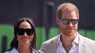 When Meghan Markle ‘playing dumb’ on screen left Prince Harry ‘red’ in the face (AP Photo/Sunday Alamba) (AP) When Meghan Markle ‘playing dumb’ on screen left Prince Harry ‘red’ in the face (AP Photo/Sunday Alamba) (AP)