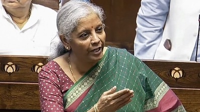 Union Minister of Finance and Corporate Affairs Nirmala Sitharaman (Sansad TV) Union Minister of Finance and Corporate Affairs Nirmala Sitharaman (Sansad TV)