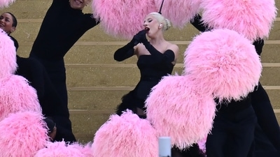 Lady Gaga speaks out after criticism over Paris Olympics performance (Photo by Aris MESSINIS / AFP) (AFP)