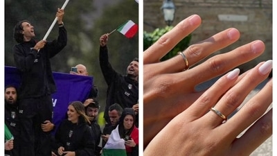 Italian athlete Gianmarco Tamberi lost his wedding ring in the Seine River during the Paris Olympics opening ceremony. He later apologized to his wife. Italian athlete Gianmarco Tamberi lost his wedding ring in the Seine River during the Paris Olympics opening ceremony. He later apologized to his wife.