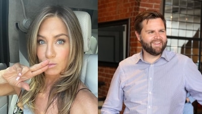 Jennifer Aniston criticised JD Vance for his ‘Childless cat ladies’ comment. (@jenniferaniston/Instagram, @JDVance/X)