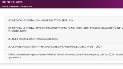 Karnataka NEET UG Counselling 2024: KEA to reopen application window (KEA official website, screenshot) Karnataka NEET UG Counselling 2024: KEA to reopen application window (KEA official website, screenshot)