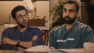 Snapshot of Ranbir Kapoor and Nikhil Kamath. Snapshot of Ranbir Kapoor and Nikhil Kamath.